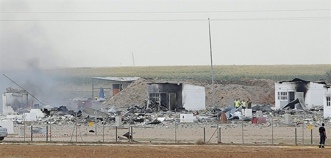 Huge explosion at Spanish fireworks factory kills 5 people and seriously injures 3 | iNFOnews.ca CP34394838