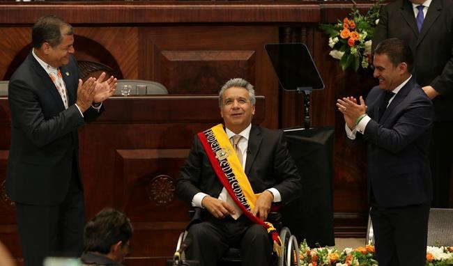 Ecuador's Moreno takes office vowing to heal divisions | iNFOnews.ca