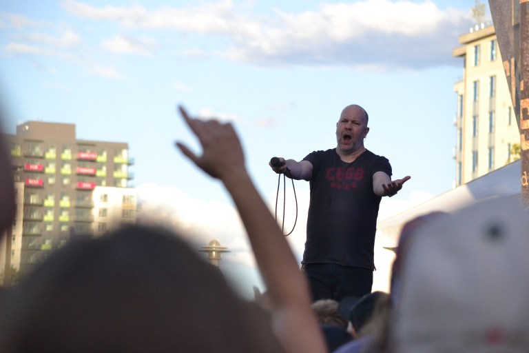 Finger Eleven lead singer Scott Anderson at Kelowna's Rock the Lake music festival.
