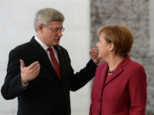 Harper meets with Merkel; Ukraine crisis to be key item on their agenda | iNFOnews.ca CP27751043