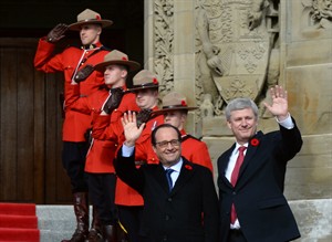 French president calls on Canada to work close for climate change agreement | iNFOnews.ca CP30546917