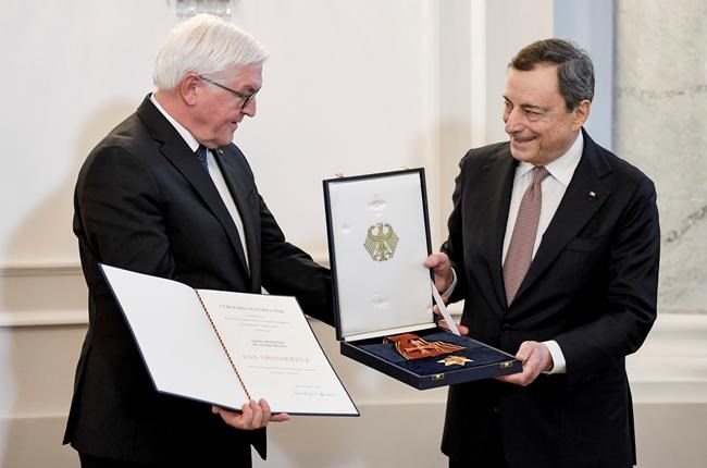 Former ECB chief Draghi gets German honour amid criticism | iNFOnews.ca CP1686751793