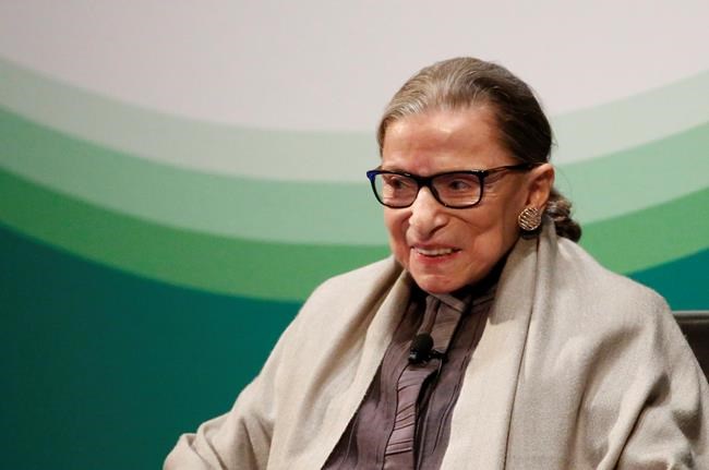 Jewish group honours Ginsburg for lifetime achievement | iNFOnews.ca CP262582352