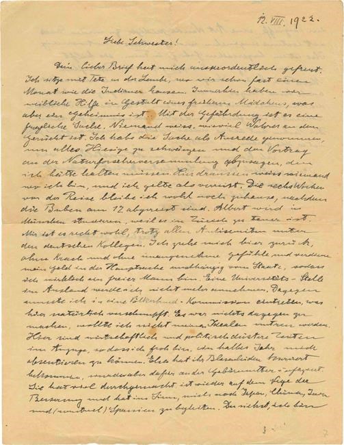 Handwritten Einstein letter auctioned off for nearly $40,000 | iNFOnews.ca Handwritten Einstein letter auctioned off for nearly $40,000 | iNFOnews.ca