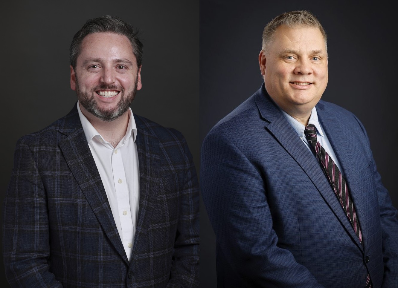 Headshots of two men in a merged image.