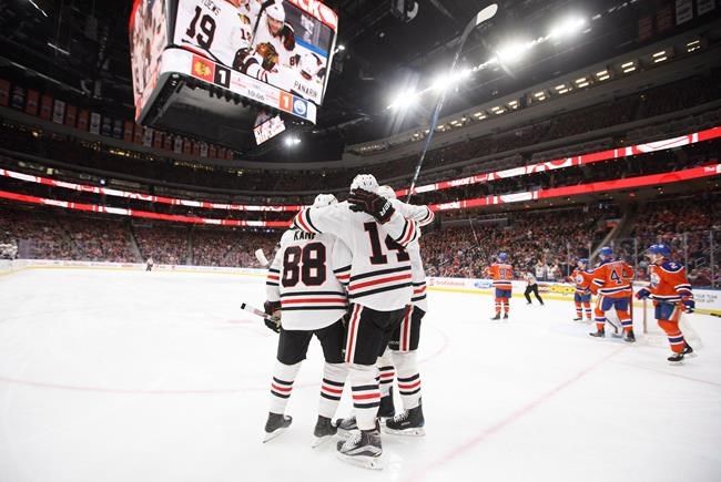 Richard Panik scores twice, Blackhawks beat Oilers to extend win streak | iNFOnews.ca
