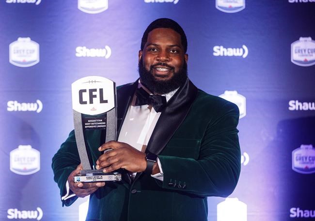 Bombers' Stanley Bryant earns second outstanding CFL lineman award | iNFOnews.ca