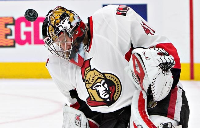 Sens goalie Anderson named NHL first star after resilient shutout in Edmonton | iNFOnews.ca CP552131664
