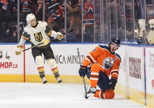 Spooner scores first goal with Edmonton to lead Oilers over Golden Knights 2-1 | iNFOnews.ca