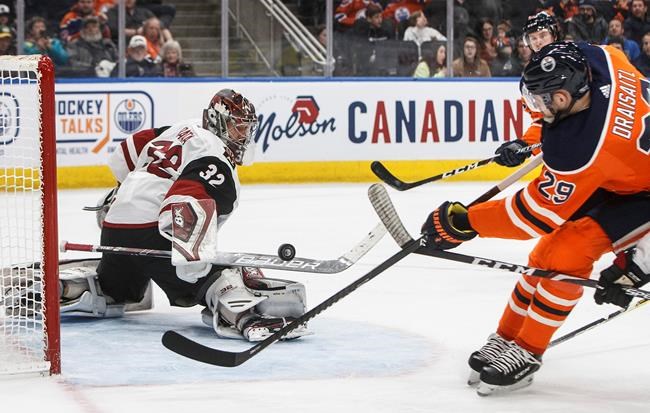 Sheahan's four points and McDavid's two goals powers Oilers past Coyotes 7-3 | iNFOnews.ca