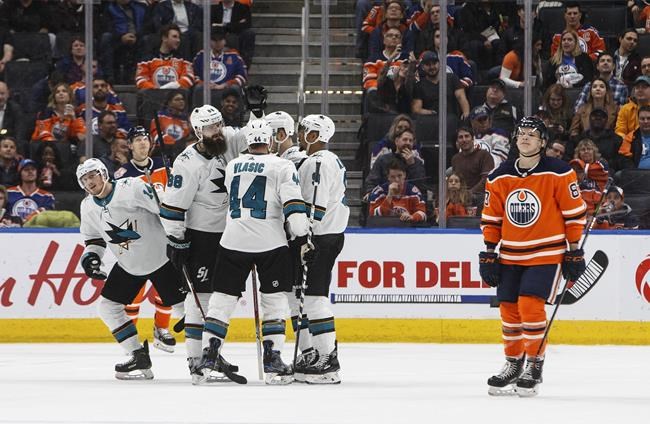 Brent Burns lifts Sharks over Oilers 3-2; Edmonton drops fifth straight | iNFOnews.ca Brent Burns lifts Sharks over Oilers 3-2; Edmonton drops fifth straight | iNFOnews.ca