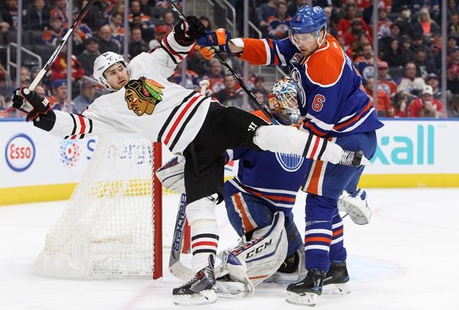 Draisaitl, Talbot lead Oilers to 5-0 win over Western Conference-best Blackhawks | iNFOnews.ca Draisaitl, Talbot lead Oilers to 5-0 win over Western Conference-best Blackhawks | iNFOnews.ca