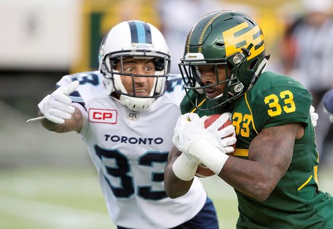 Franklin throws 4 TD's as Eskimos end regular season with win over Argos | iNFOnews.ca