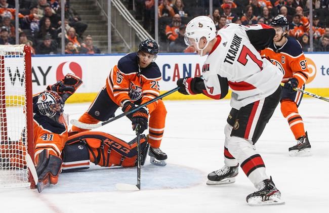 Ennis records three points to help lift Senators over Oilers 5-2 | iNFOnews.ca Ennis records three points to help lift Senators over Oilers 5-2 | iNFOnews.ca