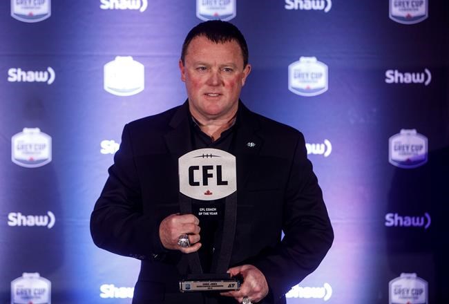 Roughriders' Chris Jones captures the CFL's coach of the year honour | iNFOnews.ca