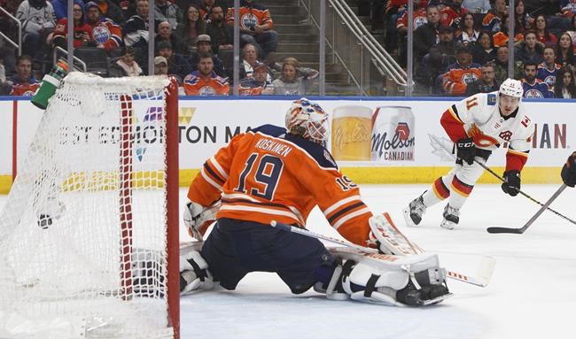 Flames use five different goal scorers to beat Oilers 5-2 | iNFOnews.ca