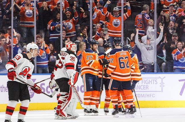 Connor McDavid sets up three goals, Oilers double up Devils 6-3 | iNFOnews.ca
