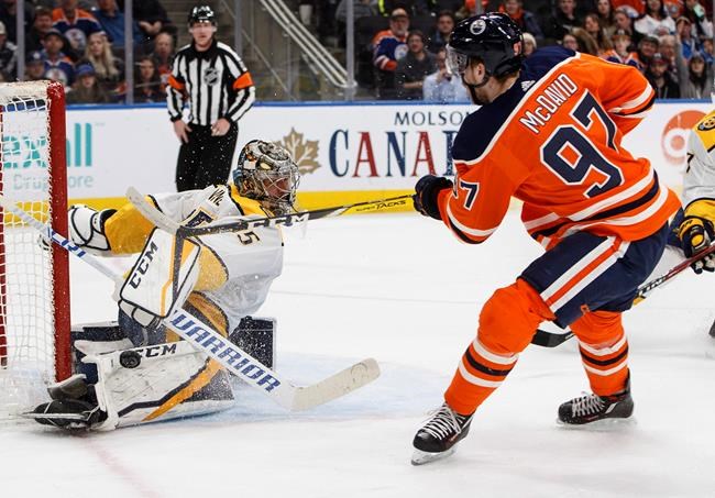Arvidsson powers Predators past Oilers 4-2; Poile becomes winningest GM | iNFOnews.ca