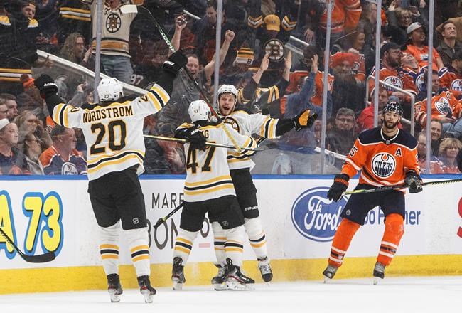 Pastrnak scores overtime winner, Bruins edge Oilers 2-1 | iNFOnews.ca