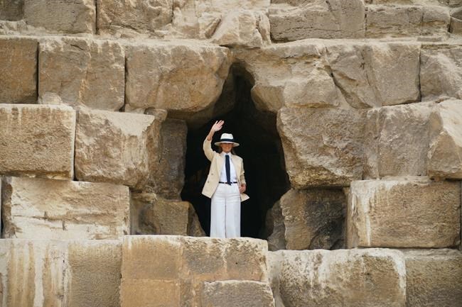 First lady talks Trump, Twitter as she tours the pyramids | iNFOnews.ca