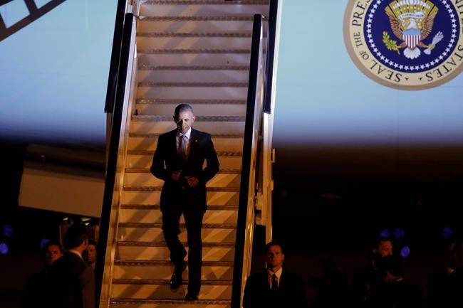 Obama lands in Madrid for abbreviated visit to Spain | iNFOnews.ca