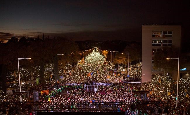 Huge rally in Barcelona demands jailed separatists' release | iNFOnews.ca