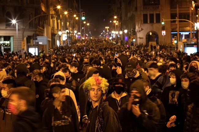 Angry youths rattle Spain in support of jailed rap artist | iNFOnews.ca