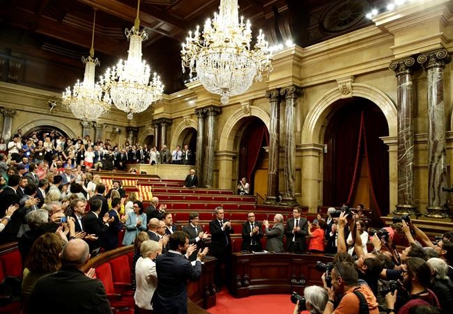 The Latest: Catalonia sets independence vote for Oct. 1 | iNFOnews.ca