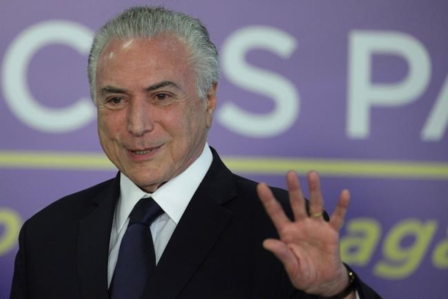 The Latest: Brazil's president survives congressional vote | iNFOnews.ca The Latest: Brazil's president survives congressional vote | iNFOnews.ca