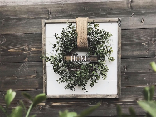 DIY Shiplap Wreath Sign Workshop