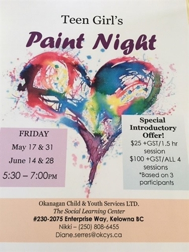Teen Girl’s Paint Night Series