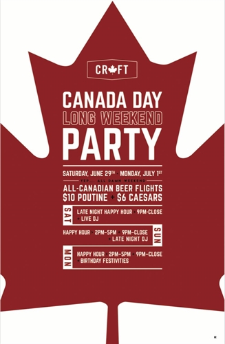 Canada Day Long Weekend Party