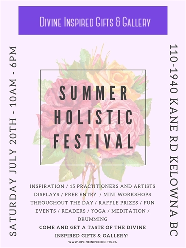 Summer Holistic Festival – Sat 20th July – Glenmore!