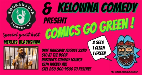 Smokanagan presents Comics Go Green with Miklos Blackshaw | iNFOnews.ca Smokanagan presents Comics Go Green with Miklos Blackshaw