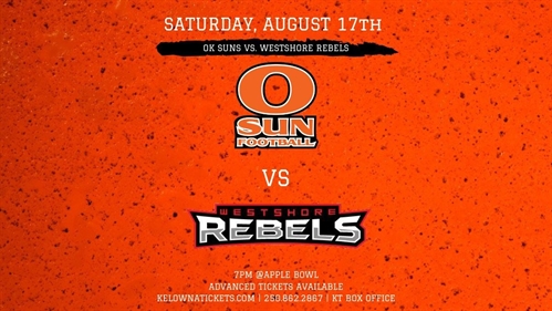 OK Sun vs Westshore Rebels: Sat. Aug. 17th | iNFOnews.ca OK Sun vs Westshore Rebels: Sat. Aug. 17th