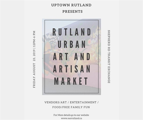 Rutland URBAN Art And Arisan Market | iNFOnews.ca Rutland URBAN Art And Arisan Market