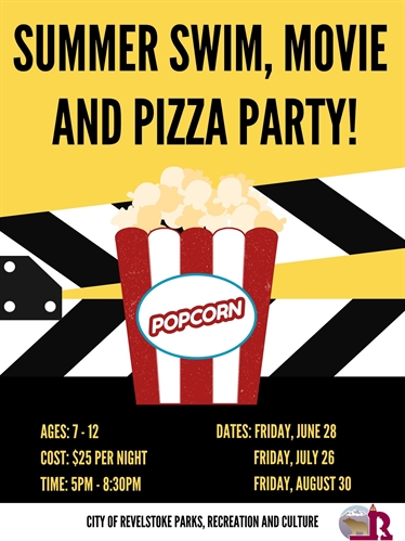 Swim, Movie and Pizza Party