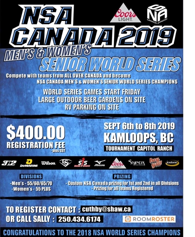 2019 NSA Canada Senior M/W World Series
