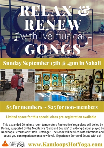 Relax & Renew with Gongs | iNFOnews.ca Relax & Renew with Gongs