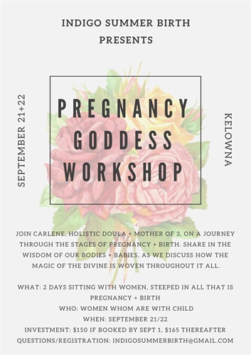 Pregnancy Goddess Workshop | iNFOnews.ca Pregnancy Goddess Workshop