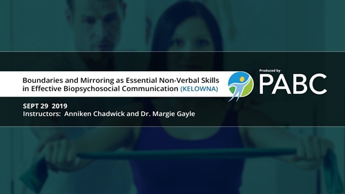Boundaries and Mirroring as Essential Non-Verbal Skills