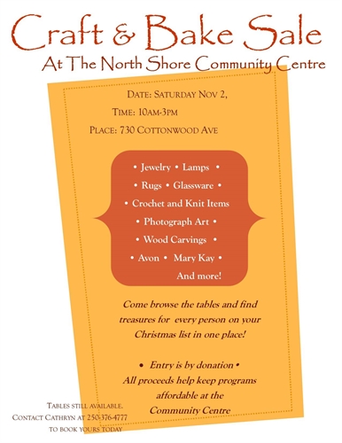 Craft & Bake Sale