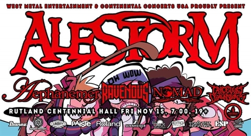 Alestorm w/ Aephanemer, Ravenous, Nomad, & Traceless Dimensions | iNFOnews.ca Alestorm w/ Aephanemer, Ravenous, Nomad, & Traceless Dimensions