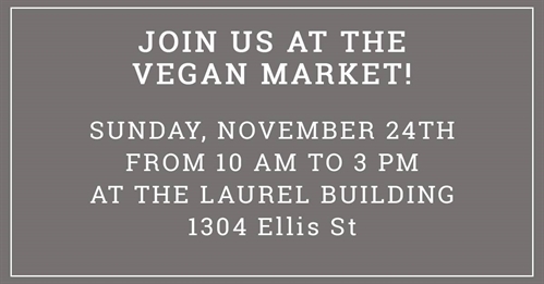 Join us at the Vegan Market!