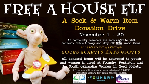Free a House Elf: Sock & Warm Item Drive