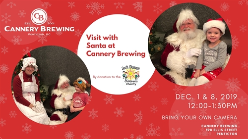 Santa Visits Cannery Brewing on Dec. 8th | iNFOnews.ca Santa Visits Cannery Brewing on Dec. 8th