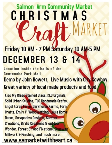 Salmon Arm Community Market "Christmas Craft Market" | iNFOnews.ca Salmon Arm Community Market “Christmas Craft Market”