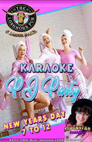 Karaoke PJ Party Wed Jan 1 At The Longhorn Pub | iNFOnews.ca Karaoke PJ Party Wed Jan 1 At The Longhorn Pub