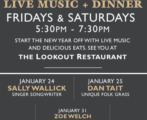 Live Music at The Lookout Restaurant with Zoe Welch | iNFOnews.ca Live Music at The Lookout Restaurant with Zoe Welch