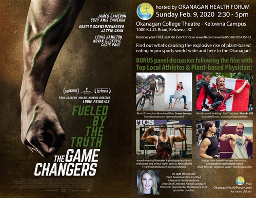 FREE Screening of The Game Changers | iNFOnews.ca FREE Screening of The Game Changers